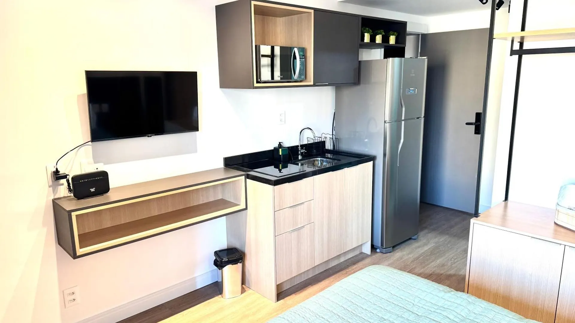 شقة Studio Novissimo Vila Olimpia! Ar Wifi Academia Coworking Lavanderia Pet Place! 10 Min Congonhas! ساو باولو